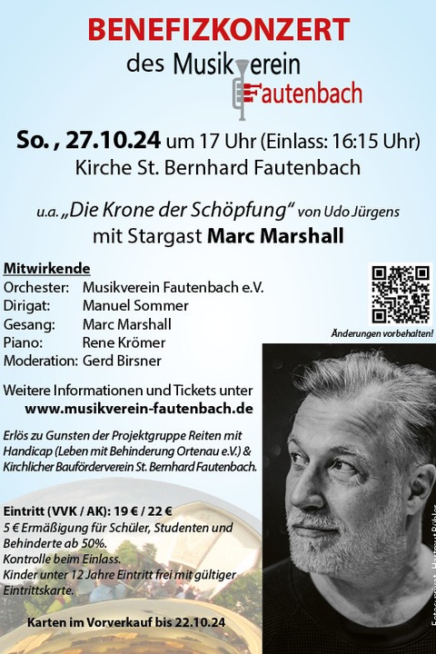 Marc Marshall & Musikverein Fautenbach - Achern - 27.10.2024 17:00