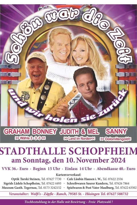 Judith & Mel - Schopfheim - 10.11.2024 15:00