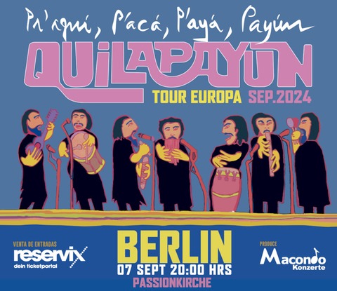 Quilapayn - Tour Europa 2024 - Berlin - 07.09.2024 20:00