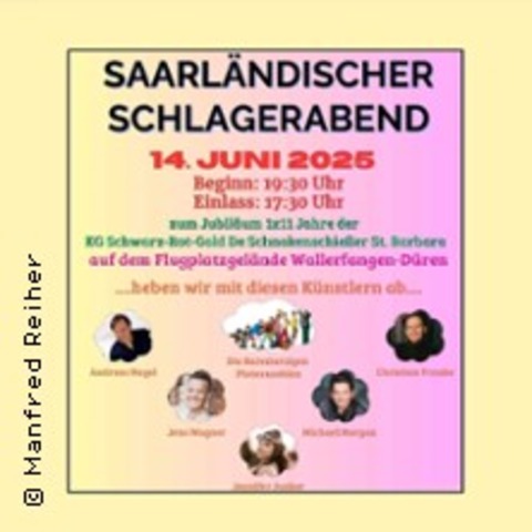 Saarlndischer Schlagerabend - WALLERFANGEN / DREN - 14.06.2025 19:30