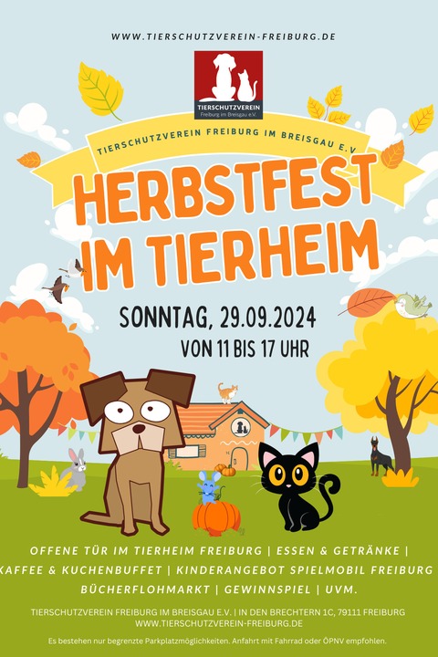 Herbstfest im Tierheim - Freiburg - 29.09.2024 11:00