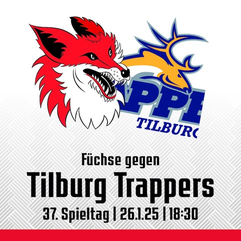 37. Spieltag: Fchse Duisburg - Tilburg Trappers - Duisburg - 26.01.2025 18:30