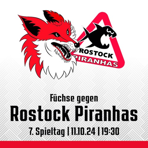 7. Spieltag: Fchse Duisburg - Rostock Piranhas - Duisburg - 11.10.2024 19:30