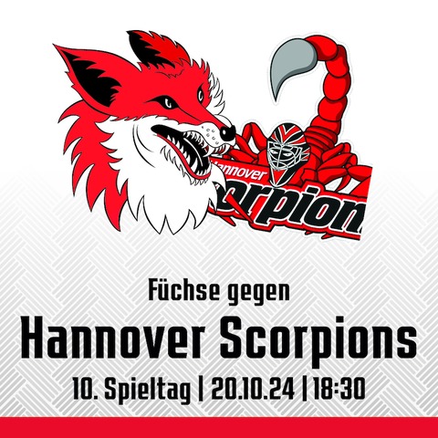 10. Spieltag: Fchse Duisburg - Hannover Scorpions - Duisburg - 20.10.2024 18:30