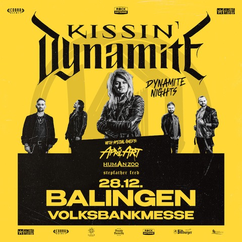 Kissin Dynamite Special Guests: April Art, Human Zoo, Stepfather Fred - Back With A Bang - Europe Tour 2024 - Balingen - 28.12.2024 18:30