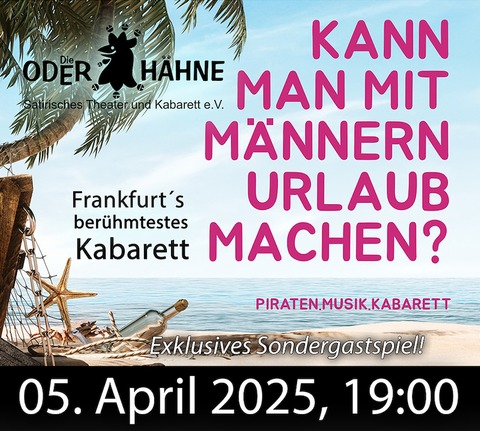 Kann man mit Mnnern Urlaub machen? - Bad Freienwalde - 05.04.2025 19:00