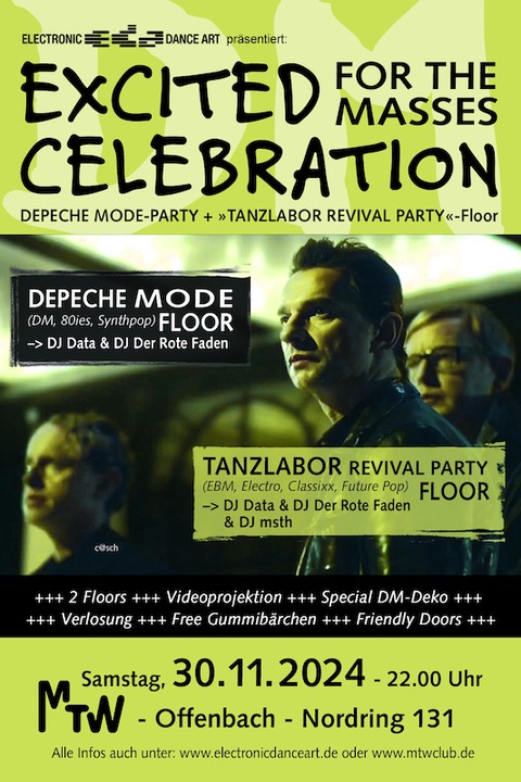 Excited Celebration - vs Tanzlabor (2 Floors) - Offenbach - 30.11.2024 22:00