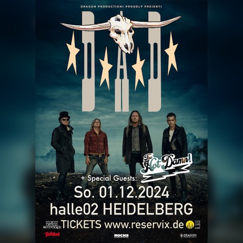 D-A-D - Tour 2024 - Heidelberg - 01.12.2024 19:00