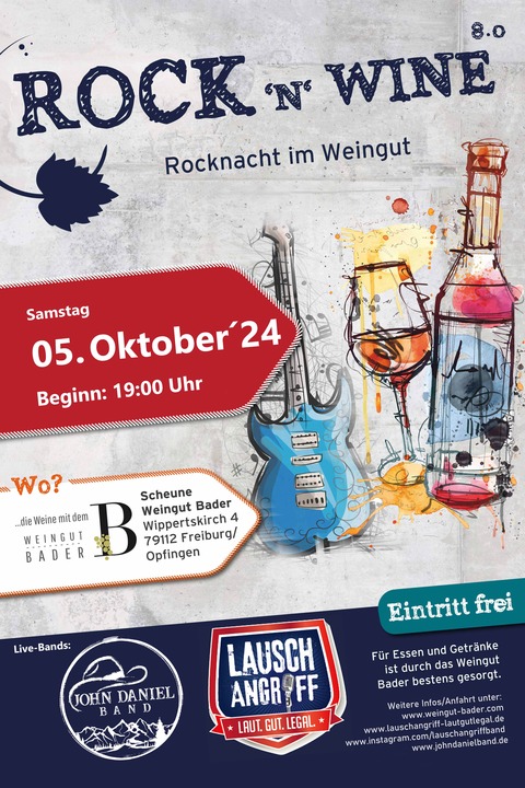 Rock 'n' Wine 2024 - Freiburg - 05.10.2024 19:00