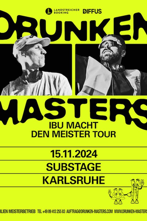 DRUNKEN MASTERS - Landstreicher Booking prsentiert: - Karlsruhe - 15.11.2024 20:30