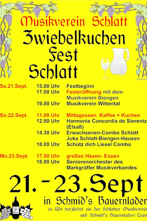 Zwiebelkuchenfest Schlatt - Bad Krozingen - 21.09.2024 15:00