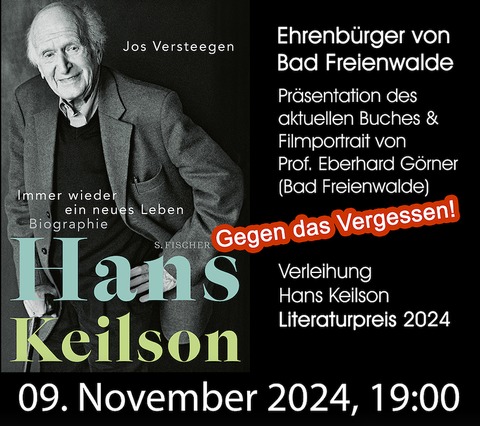 Hans Keilson - Bad Freienwalde - 09.11.2024 00:00