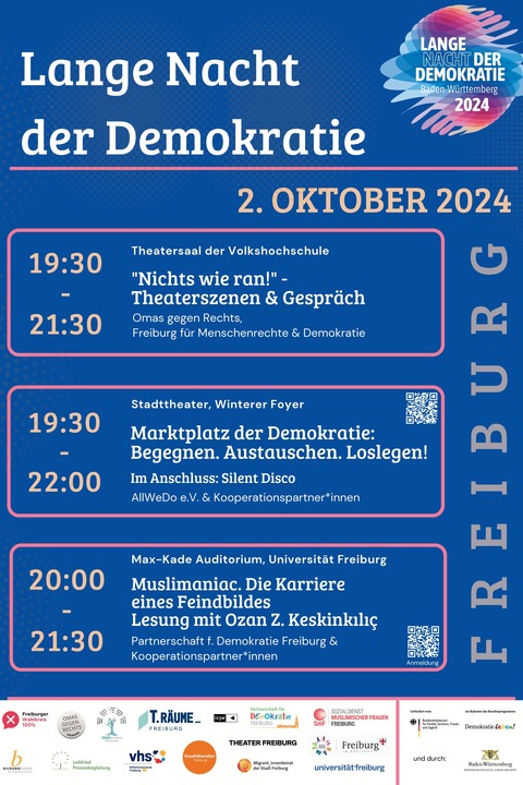 Lange Nacht der Demokratie - Freiburg - 02.10.2024 19:30