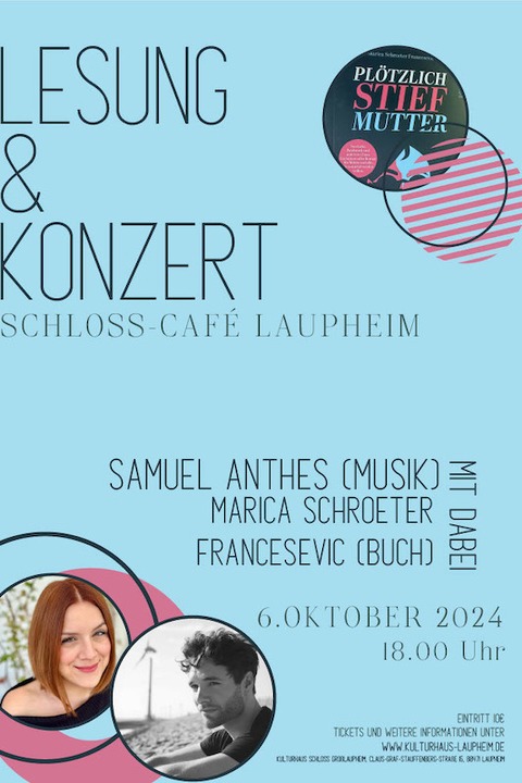 Pltzlich Stiefmutter - Lesung & Konzert -  - 06.10.2024 18:00