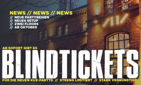 KUZ PARTYS - BLIND TICKET - Fr ausgewhlte Party einsetzbar (siehe KUZ-Webseite / Ticketinfo) - Mainz - 19.10.2024 23:00