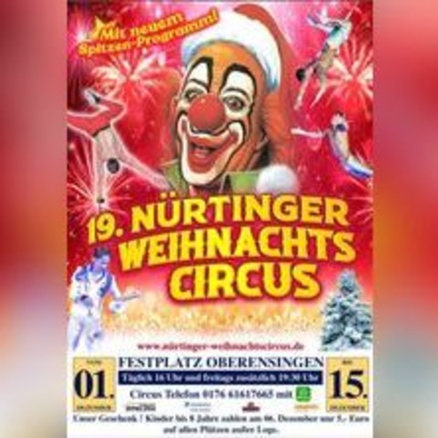 Nrtinger Weihnachtscircus - Nrtingen - 06.12.2024 16:00