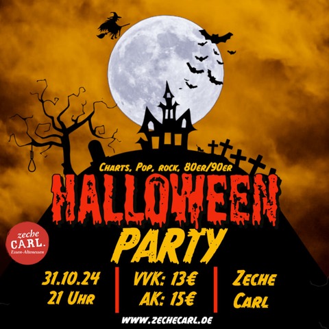 HALLOWEEN PARTY - &#8222;Halloweenparty in allen Hallen&#8220; - Essen - 31.10.2024 21:00