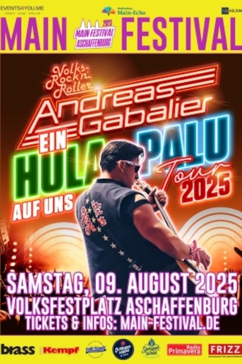 Andreas Gabalier - Ein Hulapalu auf uns - Tour 2025 - Aschaffenburg - 09.08.2025 19:00