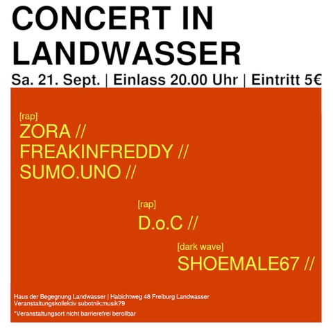 Zora - Freiburg - 21.09.2024 20:00