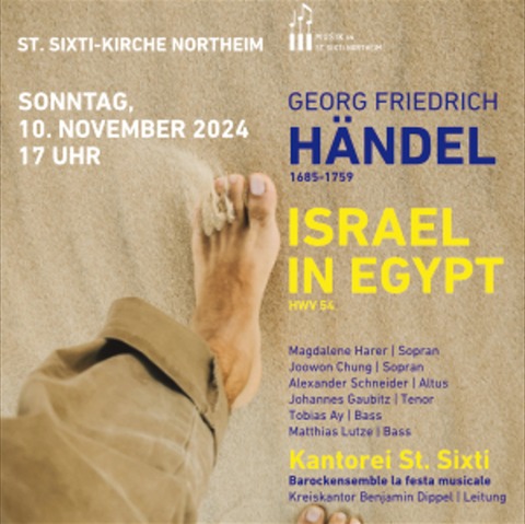 Georg Friedrich Hndel: Israel in Egypt - HWV 54 - Northeim - 10.11.2024 17:00