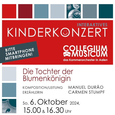 Interaktives Kinderkonzert - Die Tochter der Blumenknigin - Aalen - 06.10.2024 16:30