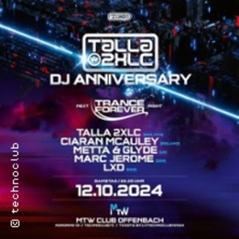 Talla 2XLC DJ Anniversary - OFFENBACH AM MAIN - 12.10.2024 22:00