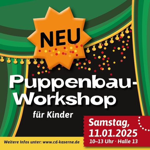 Kreativer Puppenbau-Workshop in der CD-Kaserne - Celle - 11.01.2025 10:00