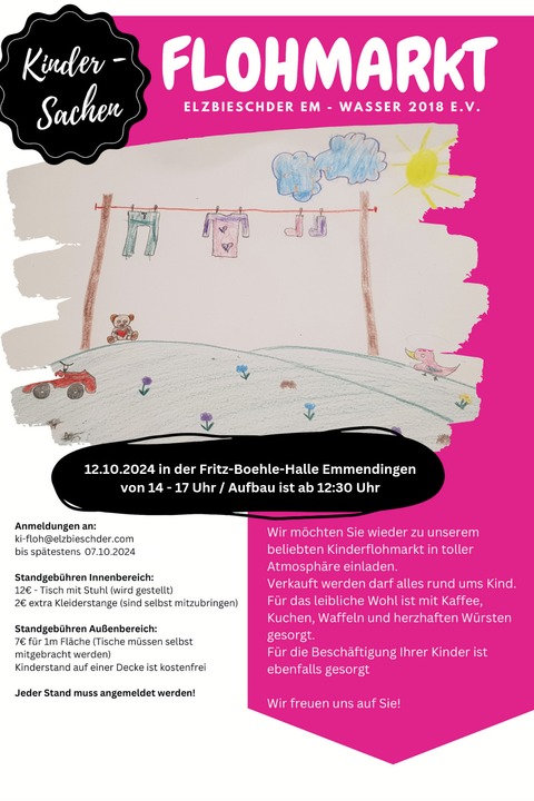 Groer Kindersachen Flohmarkt - Emmendingen - 12.10.2024 14:00