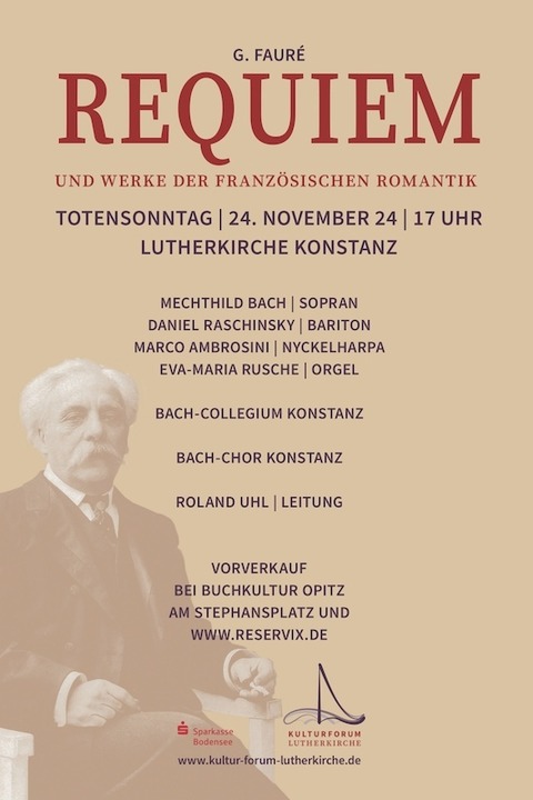 G. Faur - Requiem - und Werke der franzsischen Romantik - Konstanz - 24.11.2024 17:00