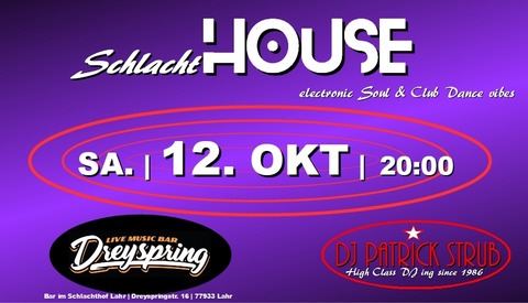 SchlachtHOUSE - Lahr - 12.10.2024 20:00