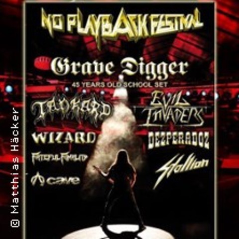 No Playback Festival 2025 - Grave Digger, Tankard, Evil Invaders und mehr - Remchingen - 03.05.2025 14:00