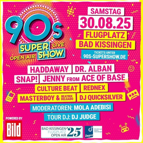 90s Super Show - Live & Open Air - Bad Kissingen - 30.08.2025 16:00