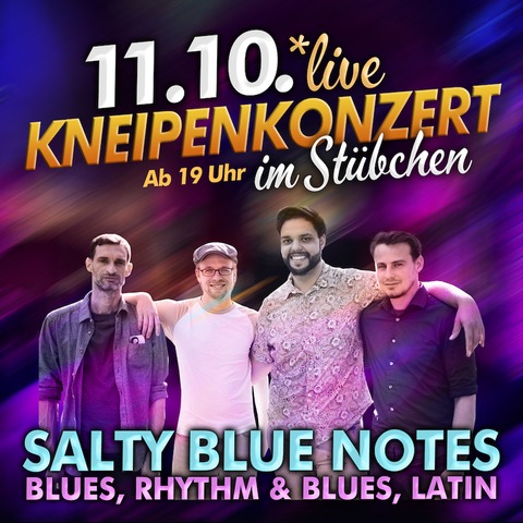 Stbchen Kneipenkonzert mit Salty Blue Notes - Magdeburg - 11.10.2024 20:00