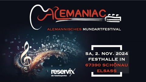 Alemaniac - Mundartfestival - Fishermans Fall, Les Assoiffes, Zweierpasch, Flexmachine, OKKO, Winstubber, Spruchrif, Isabelle Grusenmeyer - Schoenau - 02.11.2024 11:00