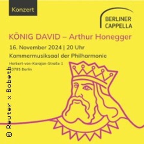 Knig David - Kammermusiksaal Philharmonie - BERLIN - 16.11.2024 20:00