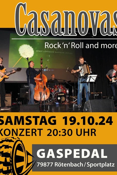 Casanovas Lffingen spielen im Gaspedal Rtenbach - Friedenweiler - 19.10.2024 20:00