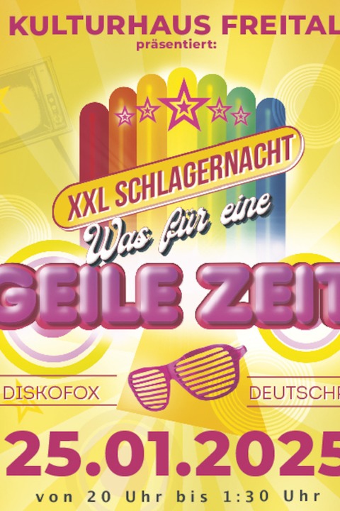 XXL Schlagernacht  mit DJ Attila - Freital - 25.01.2025 20:00