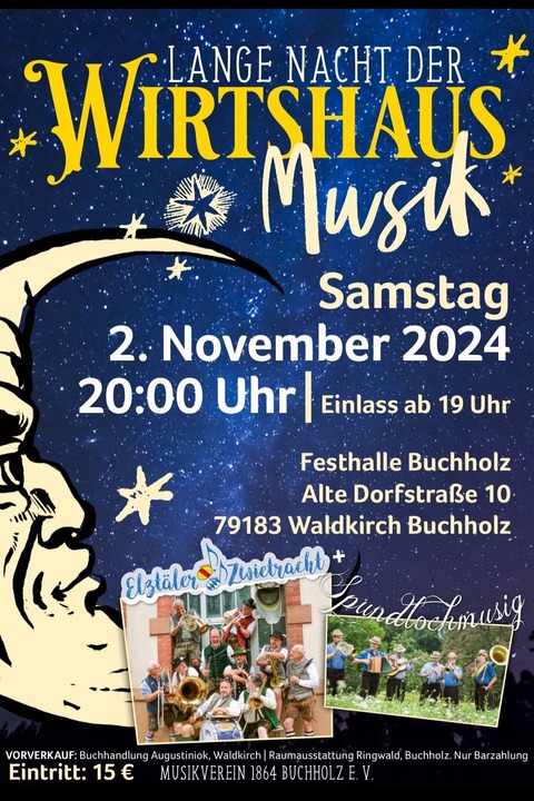 Lange Nacht der Wirtshausmusik - Waldkirch - 02.11.2024 20:00