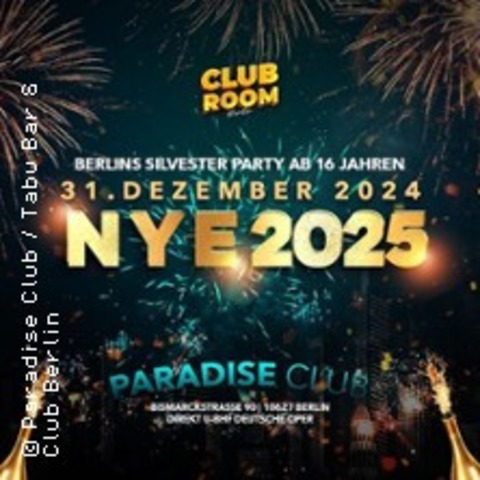 Silvester NYE 24/25 Berlin by Club Room - BERLIN - 31.12.2024 20:00