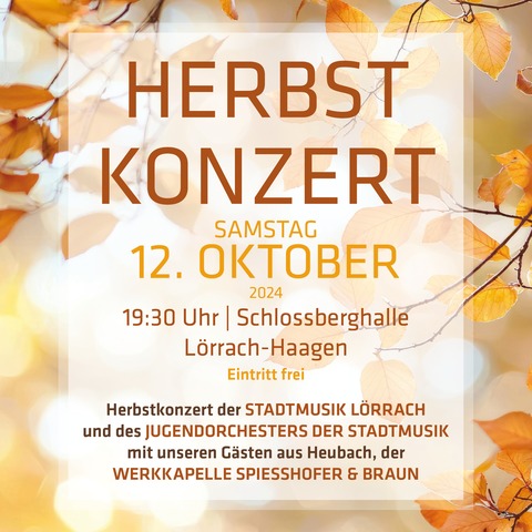 Stadtmusik Lrrach - Lrrach - 12.10.2024 19:30