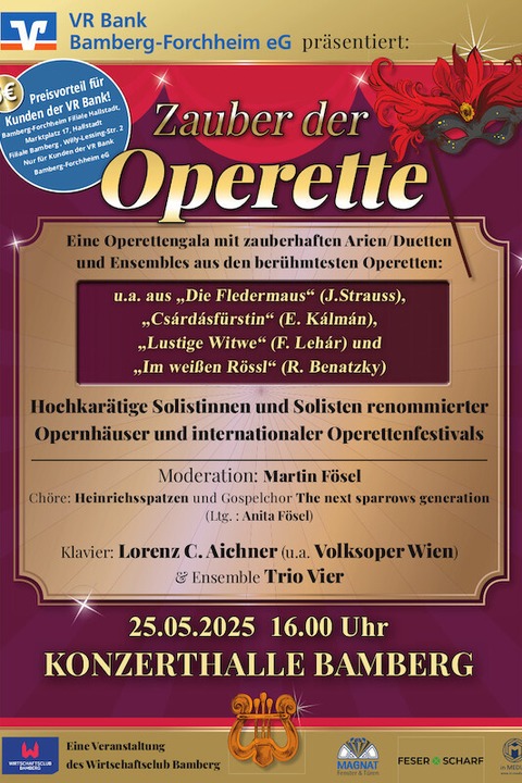 Zauber der Operette - Bamberg - 25.05.2025 16:00