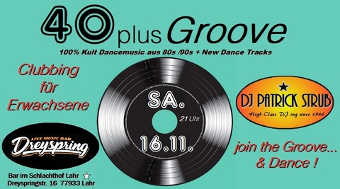 40 plus Groove - Lahr - 16.11.2024 20:00