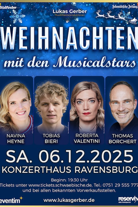 Weihnachten mit den Musicalstars - Ravensburg - 06.12.2025 19:30