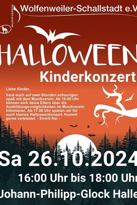 Halloween-Kinderkonzert - Schallstadt - 26.10.2024 16:00