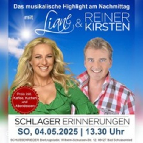 Liane und Reiner Kirsten | Schlager - Erinnerungen - Bad Schussenried - 04.05.2025 15:00