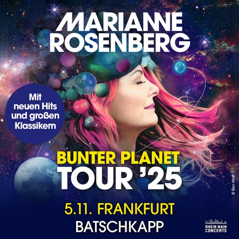 MARIANNE ROSENBERG - Bunter Planet Tour - Frankfurt am Main - 05.11.2025 20:00