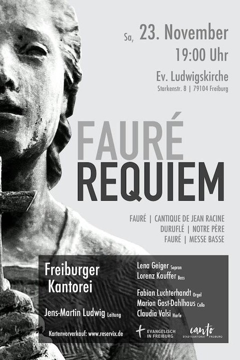 Gabriel Faur Requiem - Freiburg - 23.11.2024 19:00