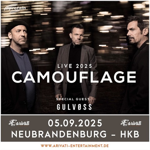 Camouflage - Live 2025 - special guest: Gulvss - Neubrandenburg - 05.09.2025 20:00