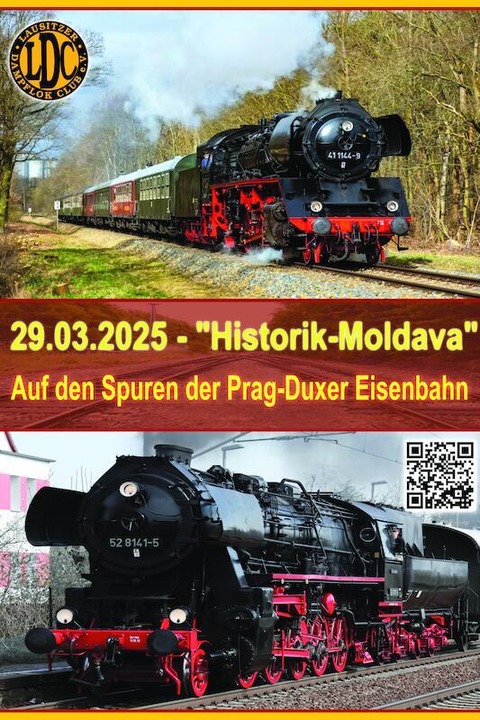 &#8222;Historik-Moldava&#8220; - D-2903 - &#8222;Zeitreise&#8220; nach Moldava (CZ) - Cottbus - 29.03.2025 05:00