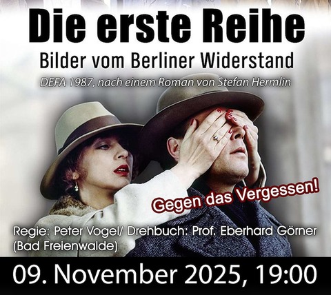 Die erste Reihe - Bad Freienwalde - 09.11.2025 19:00